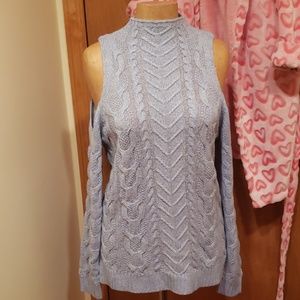 New york and company cold shoulder sweater